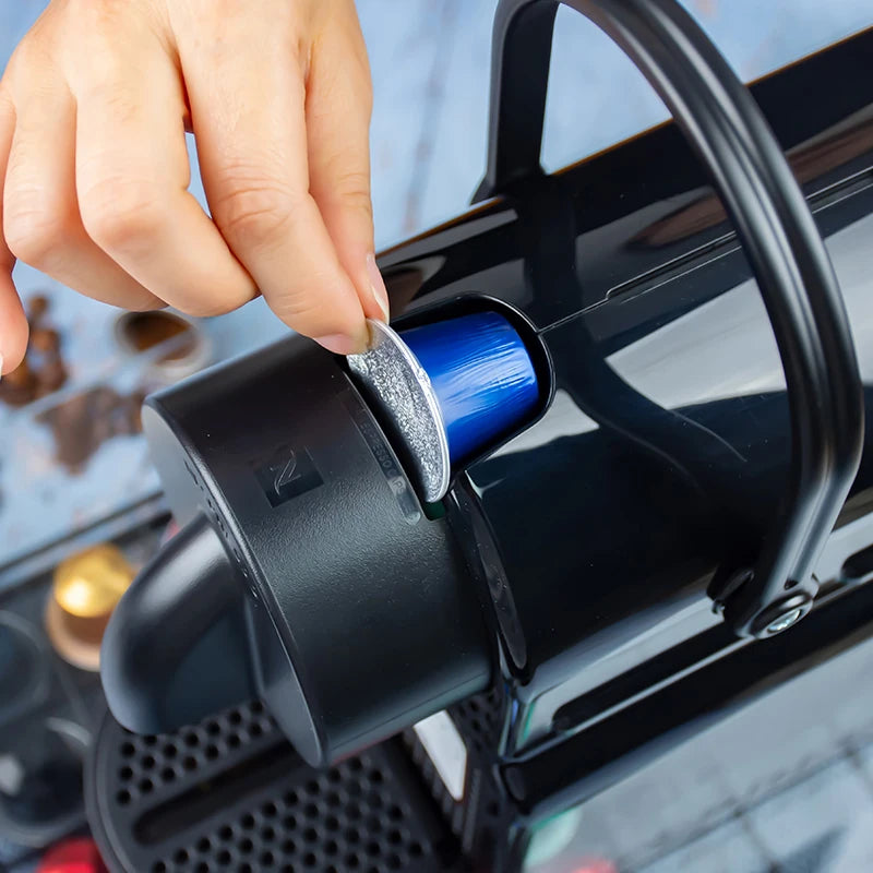 1000PCS Refillable Disposable Pods Nespresso Coffee Capsule Filter Cups with Non-sticker Aluminum Lids for Espresso Machine 37mm