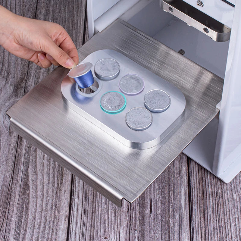 1000PCS Refillable Disposable Pods Nespresso Coffee Capsule Filter Cups with Non-sticker Aluminum Lids for Espresso Machine 37mm