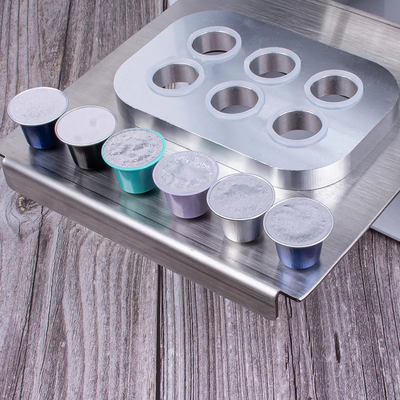 1000PCS Refillable Disposable Pods Nespresso Coffee Capsule Filter Cups with Non-sticker Aluminum Lids for Espresso Machine 37mm