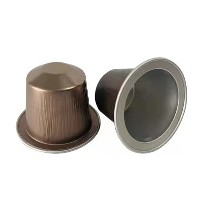 1000PCS Refillable Disposable Pods Nespresso Coffee Capsule Filter Cups with Non-sticker Aluminum Lids for Espresso Machine 37mm