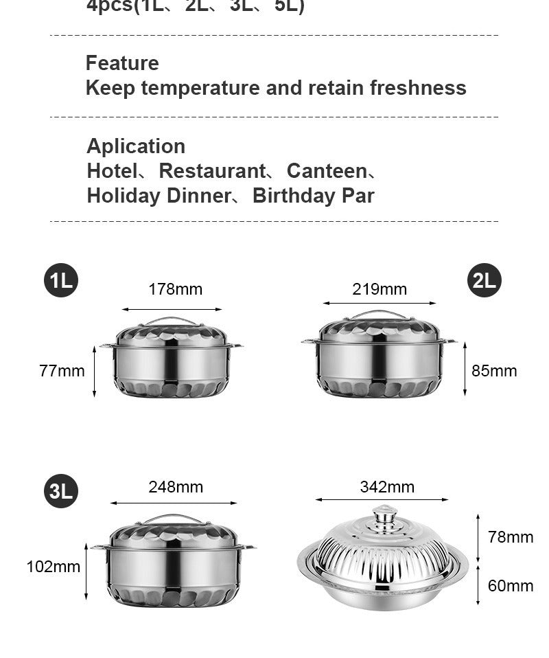 3/4/6/21/28PCS Double-Deck Stainless Steel Silver Pots Sets Cuisine Lunchboxes Food Container Heat Preservation Insulation Box