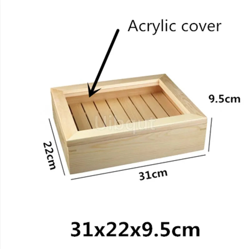 Japanese cuisine wooden sashimi Sushi box with lid fish salmon boxs wooden boxs beef plate box restaurant tableware food storage