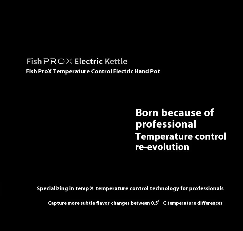 IN Stock Timemore Fish Pro X Electric Pour Over Kettle 900ml220v Fine Mouth Temperature Control Competition Hand Brew Coffee Pot