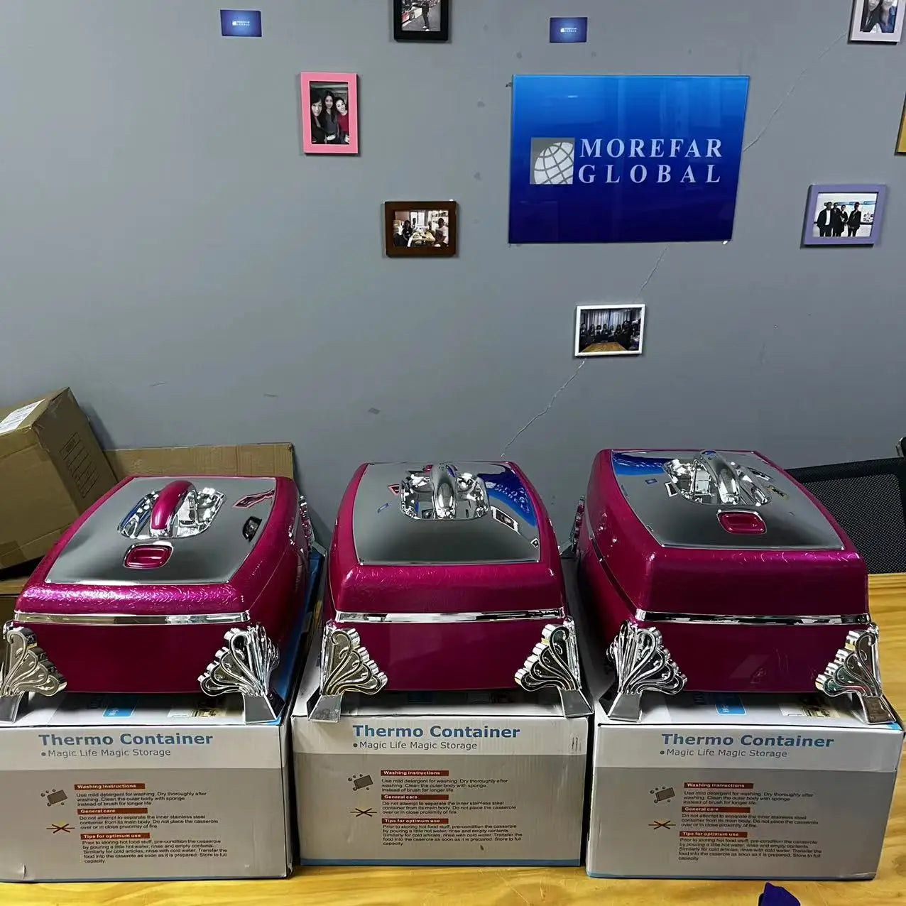 Plastic Lunchboxes for Food Warmer, Durable and Versatile, Fresh Preservation Heat, Ramadan Event, 4 L, 5 L, 6L, 3Pcs Set