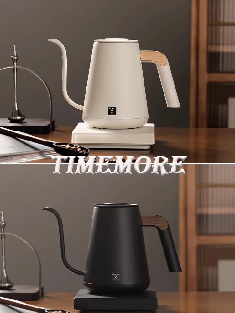 IN Stock Timemore Fish Pro X Electric Pour Over Kettle 900ml220v Fine Mouth Temperature Control Competition Hand Brew Coffee Pot
