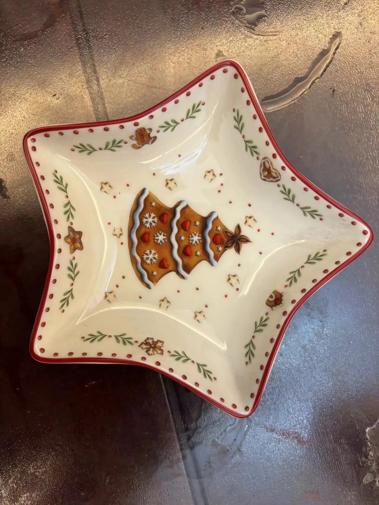 German V Bao Tableware Christmas Biscuits Plate Dish Rectangular Plate Mug Plate Salad Dish Dessert Plate Fruit Holder Plates