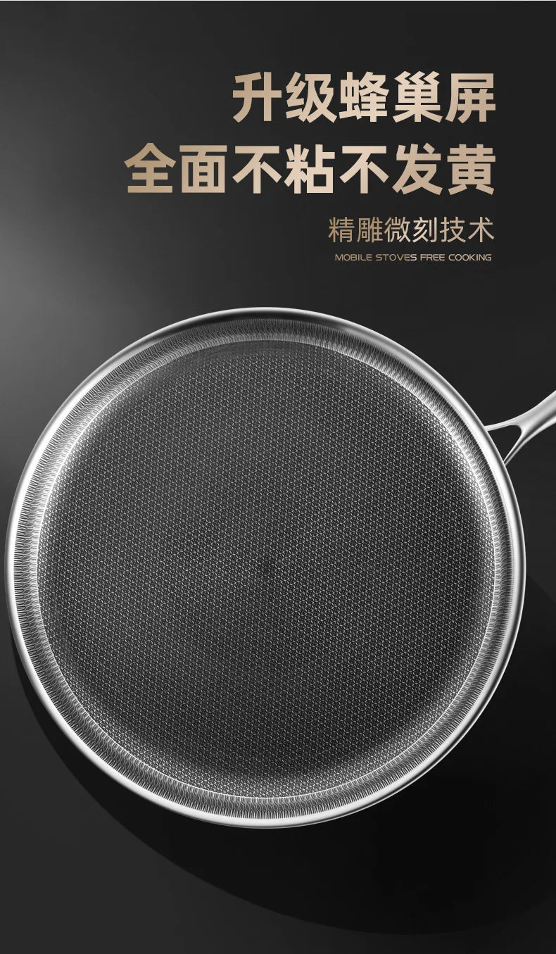 316 Pizza Plate Puff Pastry Dedicated Pot Flat Non-Stick Pan Household Pancake Palte Steak Frying Pan Cake Crust Pancake Maker