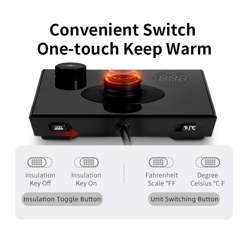 MHW-3BOMBER Smart Electric Coffee Kettle Precise Temperature Control Gooseneck Kettles Pour Over Coffee Home Barista Accessories
