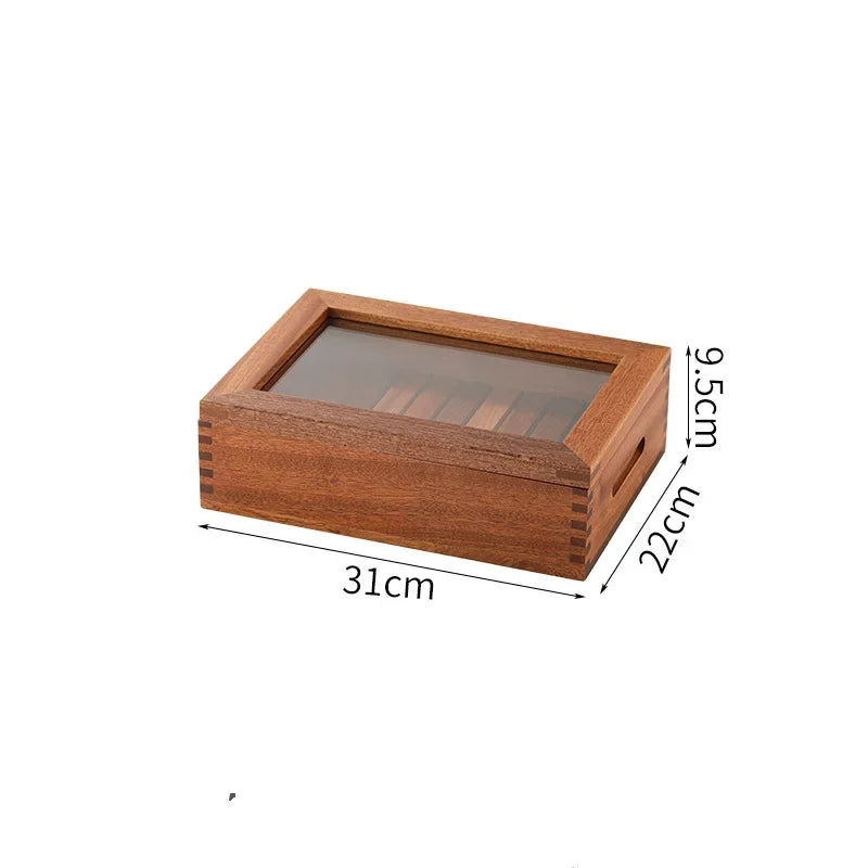 Japanese cuisine wooden sashimi Sushi box with lid fish salmon boxs wooden boxs beef plate box restaurant tableware food storage