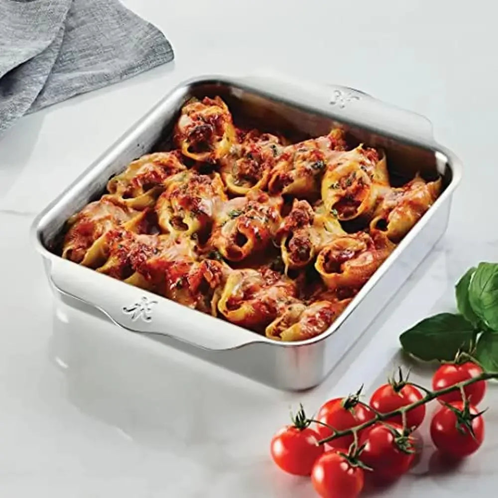 Stainless Steel Baking Sheet Set 5-Piece Ovenware Collection Triple-Bonded Aluminum Core Brushed Surface Warp-Resistant 18"x13"