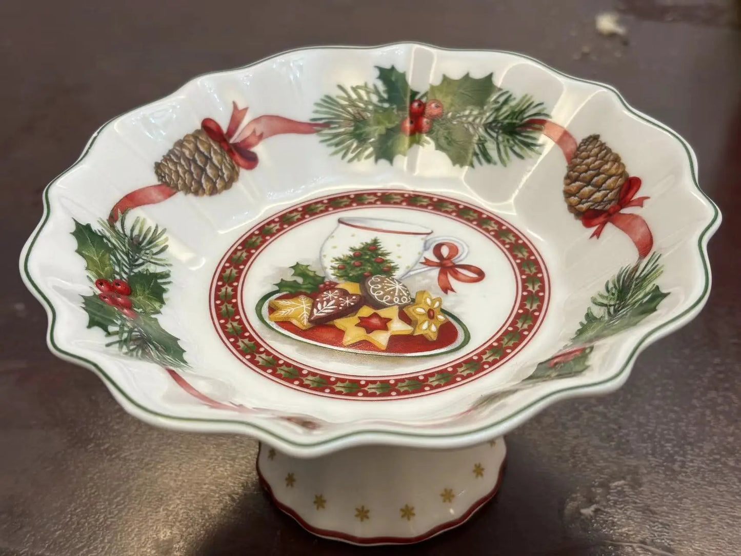 German V Bao Tableware Christmas Biscuits Plate Dish Rectangular Plate Mug Plate Salad Dish Dessert Plate Fruit Holder Plates