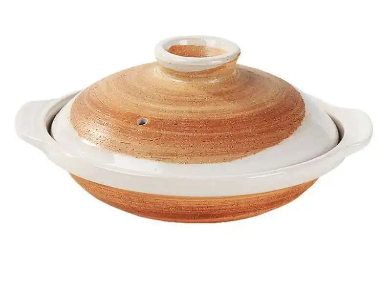 Japanese Clay Casserole Stew Pot Domestic Gas Casserole Soup Pot Open Fire Shallow Pot Ceramic Rice Cooking Pan For Gas Stove