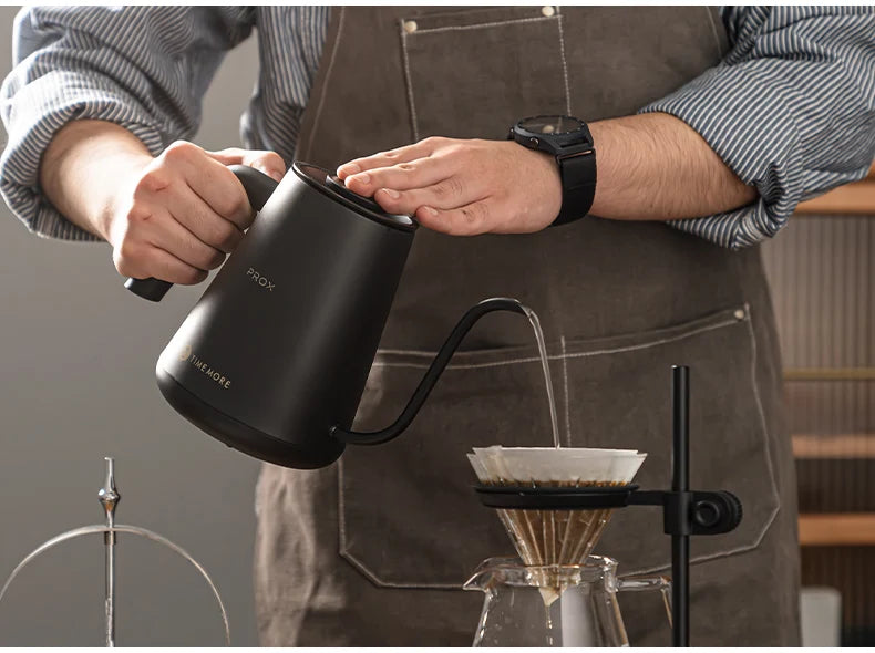 IN Stock Timemore Fish Pro X Electric Pour Over Kettle 900ml220v Fine Mouth Temperature Control Competition Hand Brew Coffee Pot