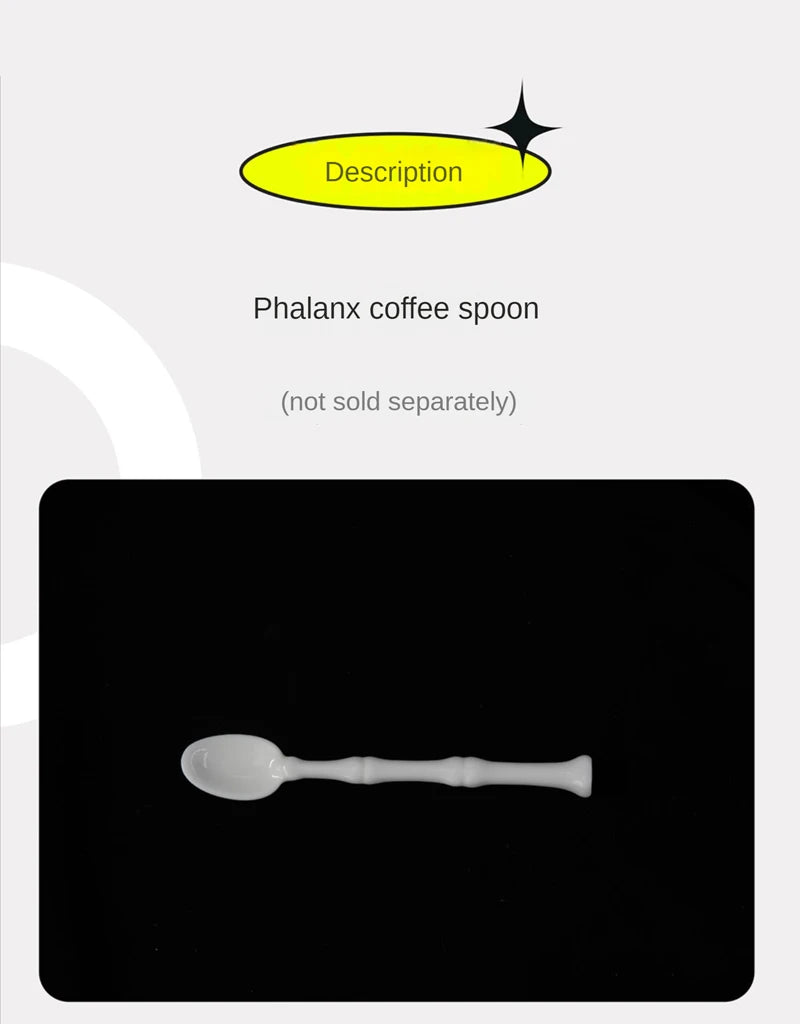 TingKe-Nordic Ins Style Creative Spine Shape Combination Ceramic Coffee Cup, Water Cup, Funny Orthopedic Doctor Gift, Bone Mug