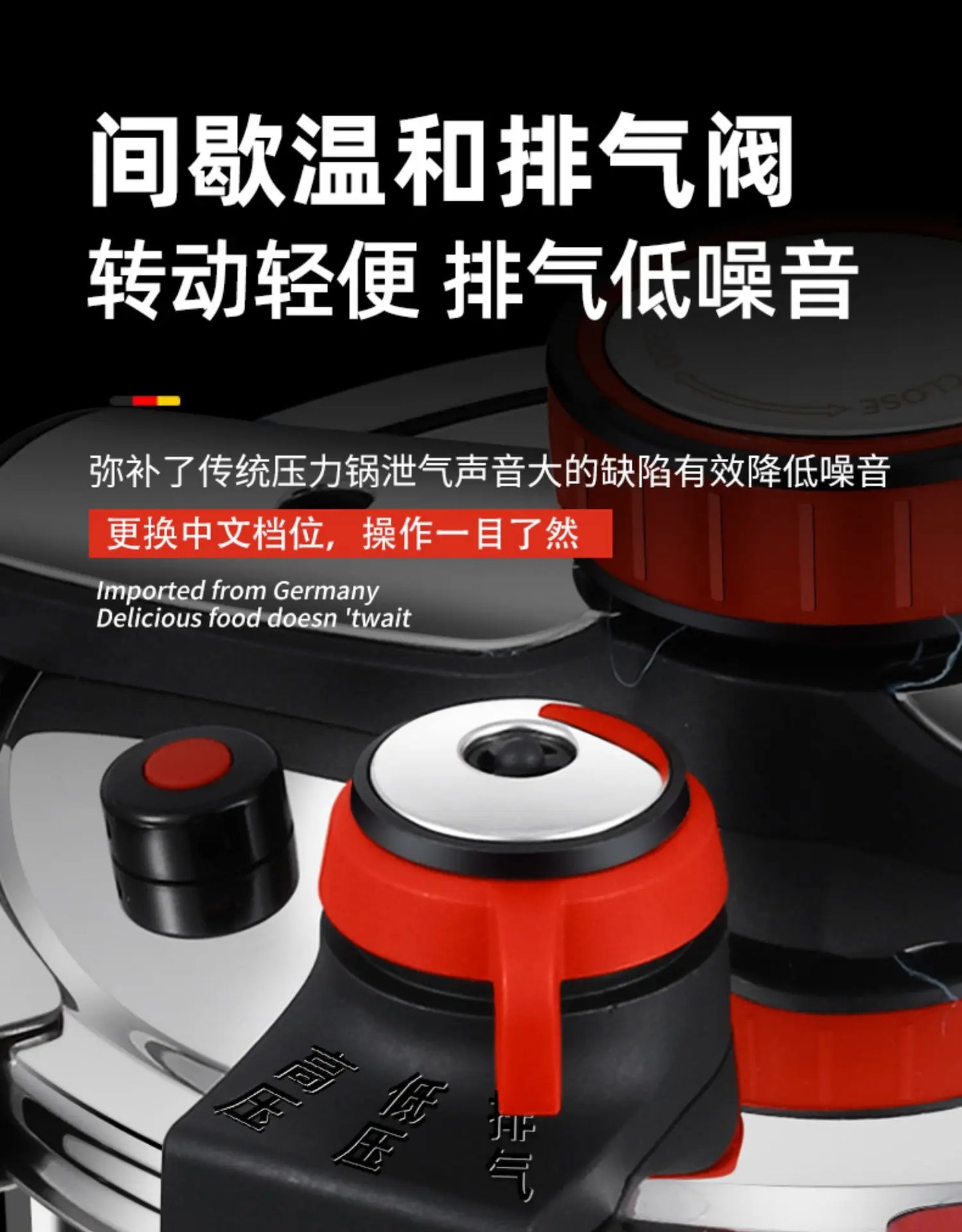 Thickened Pressure Cooker for Home Use, 316 Stainless Steel, Anti-Explosion, Gas and Induction Cookers Compatible