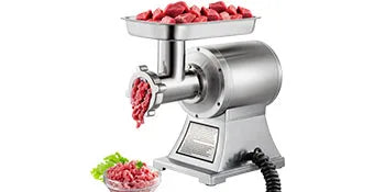 VEVOR Commercial Meat Grinder 550LB/h Electric Sausage Maker Stainless Steel with 2 Blades, Grinding Plates & Stuffing Tubes