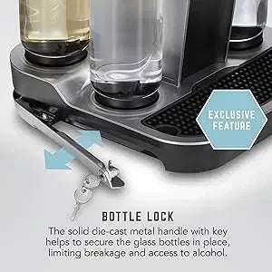 Professional Bartesian Machine, 5 Premium Glass Bottles, 55306