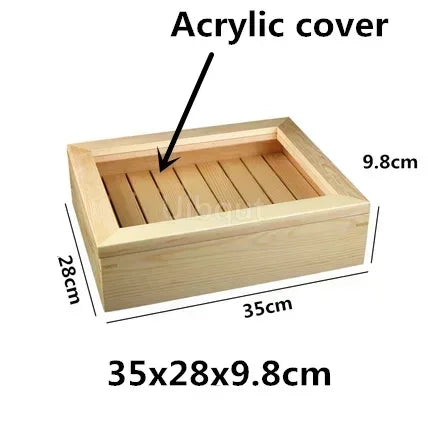 Japanese cuisine wooden sashimi Sushi box with lid fish salmon boxs wooden boxs beef plate box restaurant tableware food storage