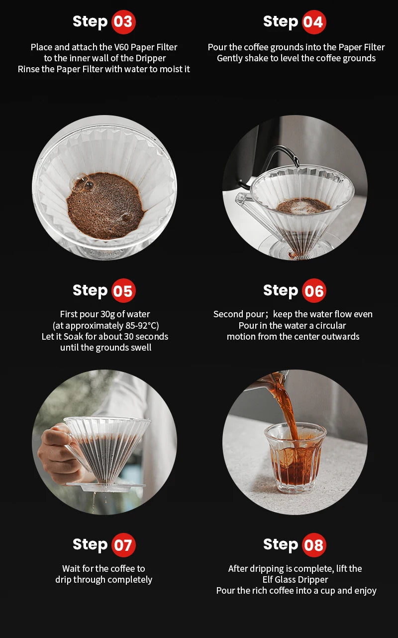 MHW-3BOMBER Pour Over Coffee Kits with Dripper Coffee Pot Coffee Grinder Scale Portable Handbag Outdoor Barista Christmas Gifts