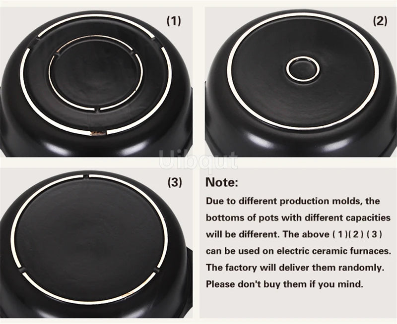 High temperature resistant ceramic casserole two-flavor hot pot Commercial electric ceramic stove hot pot Stew pot Casserole