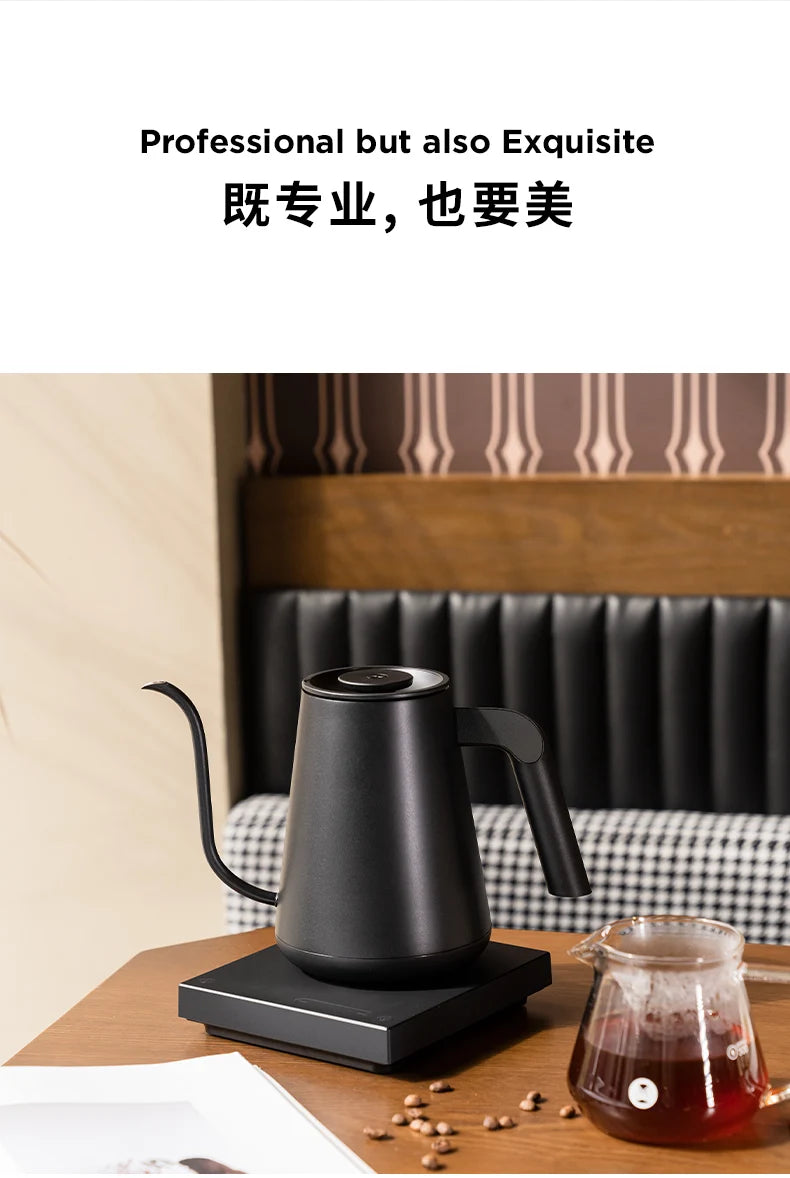 IN Stock Timemore Fish Pro X Electric Pour Over Kettle 900ml220v Fine Mouth Temperature Control Competition Hand Brew Coffee Pot