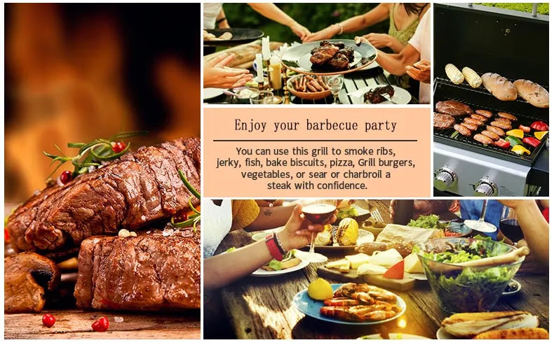 3-burner classic American gas barbecue stove