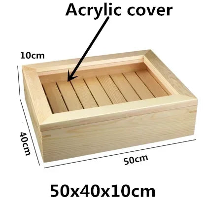 Japanese cuisine wooden sashimi Sushi box with lid fish salmon boxs wooden boxs beef plate box restaurant tableware food storage