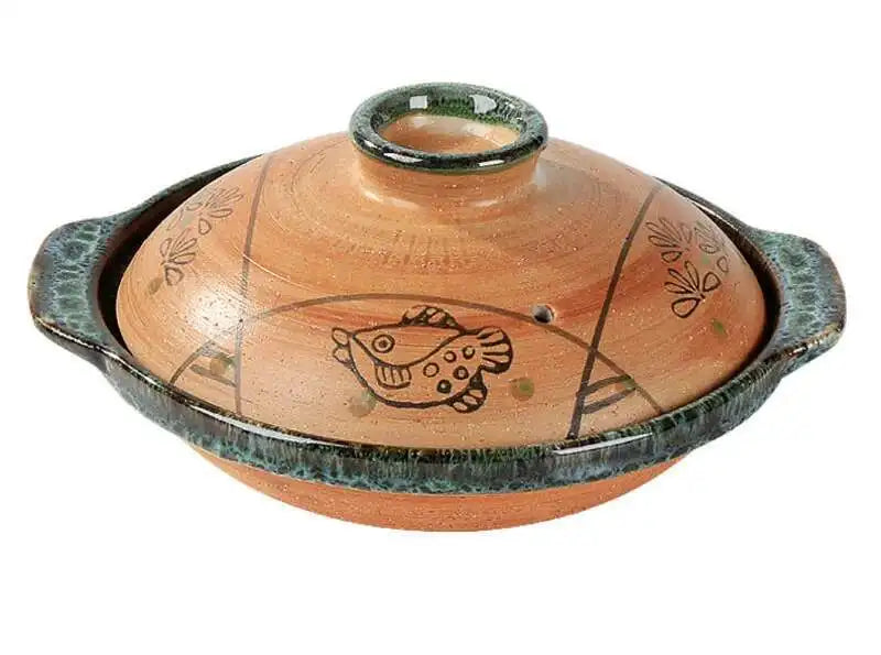 Japanese Clay Casserole Stew Pot Domestic Gas Casserole Soup Pot Open Fire Shallow Pot Ceramic Rice Cooking Pan For Gas Stove