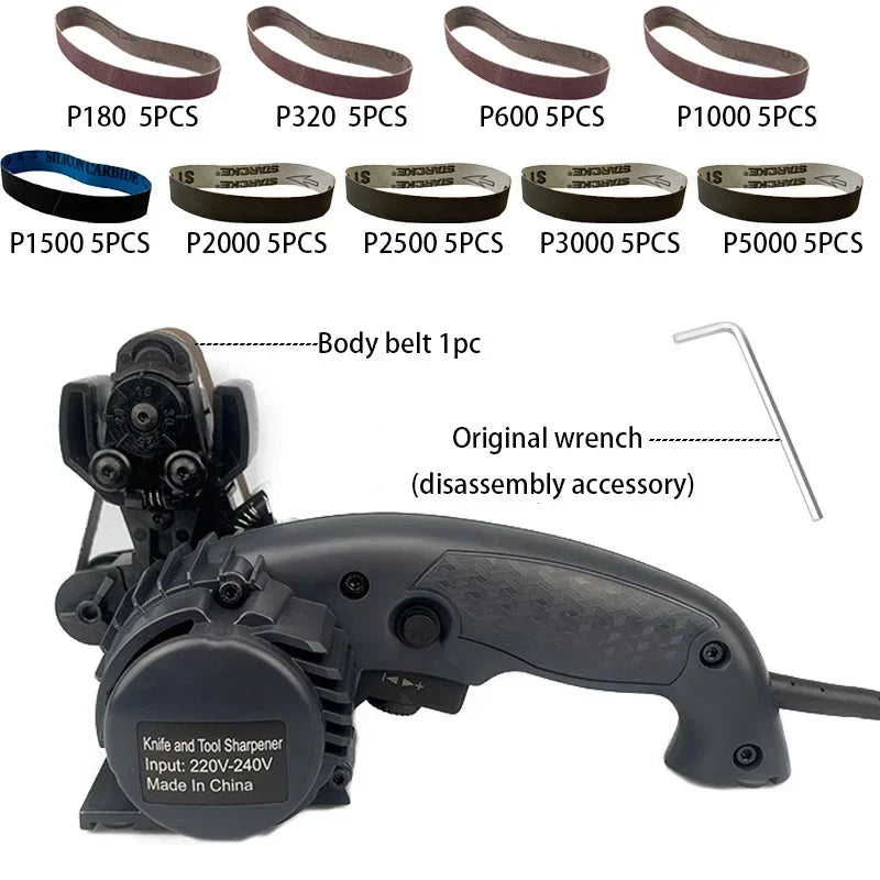 Work Sharpen Electric Knife Sharpener Belt Orbital Sander DIY Polishing Grinder Adjustable Speed Machine Apex Edges Blade System