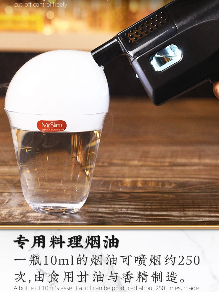 Cocktail Bubble Maker Kit, Cocktail Gun Bubble Portable Handheld Cold Smoking Smoker, Cocktail Vapour Aroma Kit with Accessories