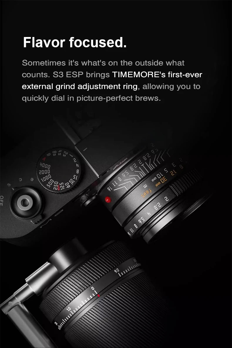 TIMEMORE S3 ESP Manual Coffee Grinder External Adjustment SUS420-EI Grinding Burr Hand Brewed Coffee Mill