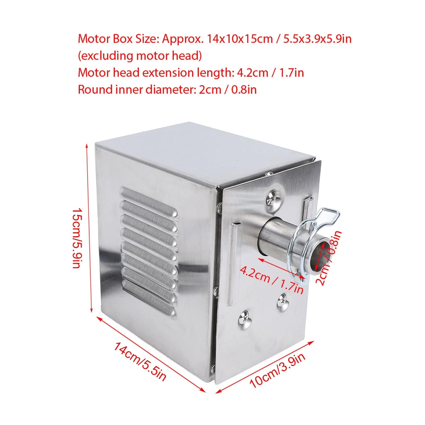 BBQ Rotisserie Motor High Load Capacity 200‑250kg Torsion 100-240V 45W Grill Electric Replacement Rotisserie Motor for Camping