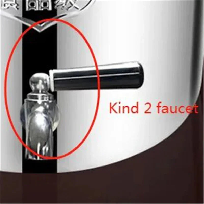 304 stainless steel pot faucet dispenser Large big capacity water storage bucket barrel soup bucket with lid soup pot cookware