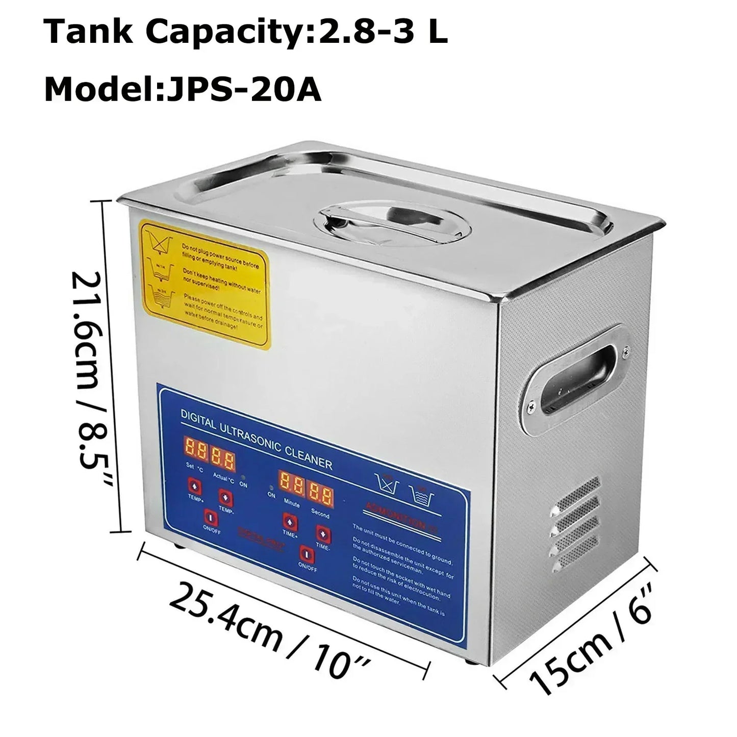 VEVOR 1.3L 2L 3L 6L 10L 15L 22L 30L Ultrasonic Cleaner Lave-Dishes Portable Washing Machine Diswasher Ultrasound Home Appliances