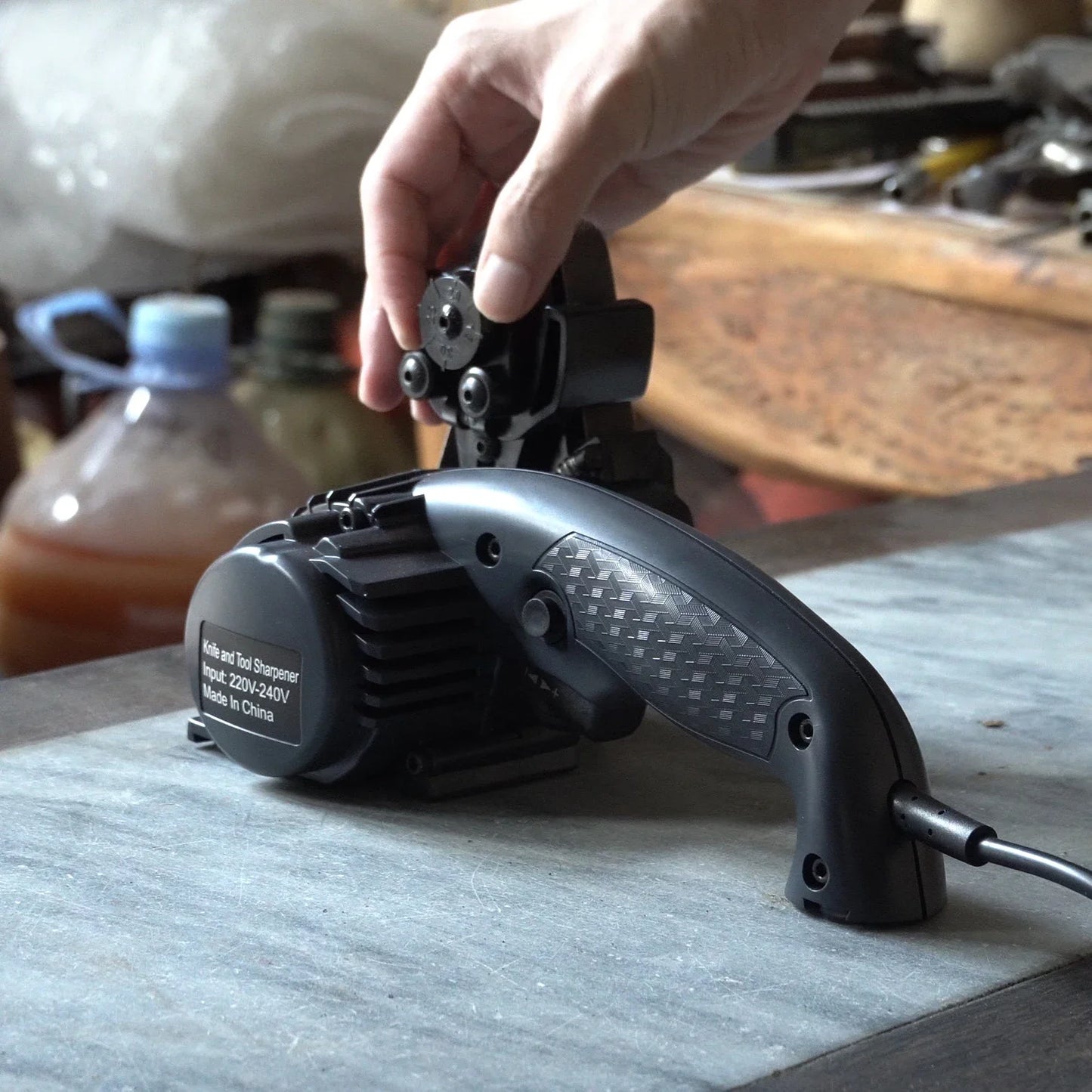 Work Sharpen Electric Knife Sharpener Belt Orbital Sander DIY Polishing Grinder Adjustable Speed Machine Apex Edges Blade System