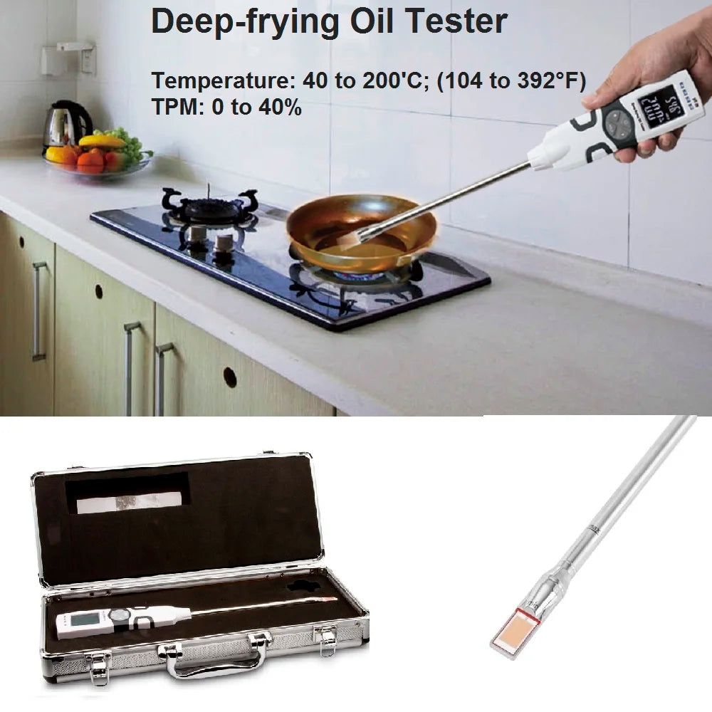 High Quality Fryer Cooking Oil Tester Range 0-40% TPM Deep Fry Cooking Oil Quality Tester Frying Oil Testing Kits