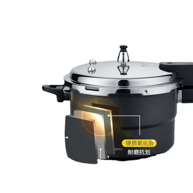 Ultra-Durable Stainless Steel Pressure Cooker for Gas and Induction Stoves with Non-Stick Coating and Safety Features