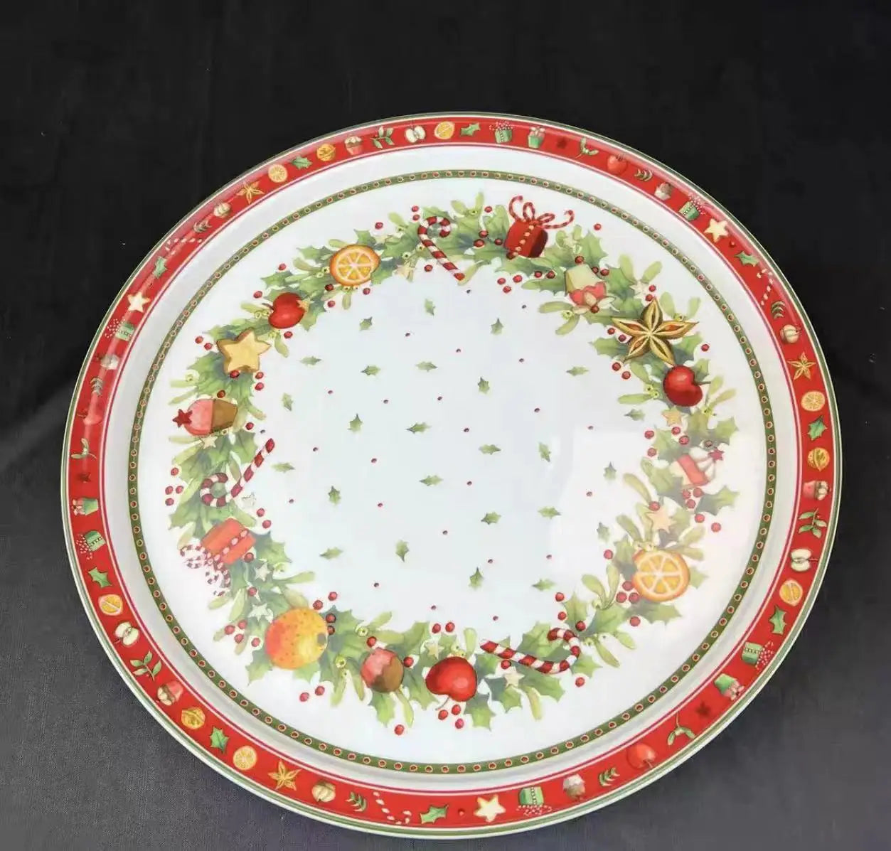 German V Bao Tableware Christmas Biscuits Plate Dish Rectangular Plate Mug Plate Salad Dish Dessert Plate Fruit Holder Plates