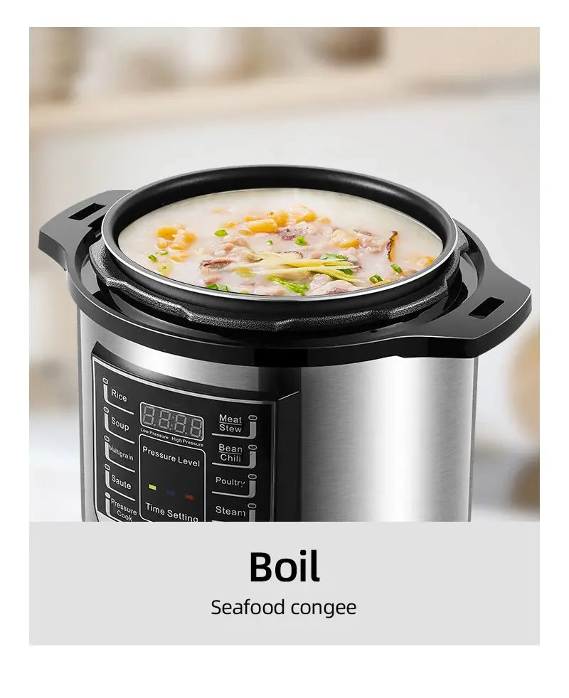 YYHC- 6L electric pressure cooker multifunctional cookware with non-stick coating inside the cooker Hotel pressure cooker