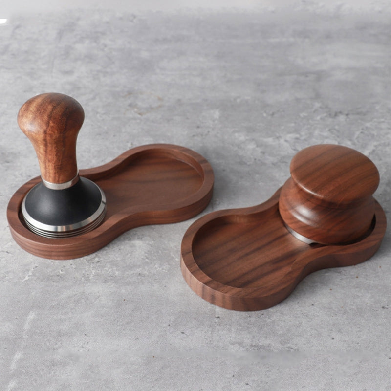 51mm/53mm/58mm Coffee Tamper Holder Filter Stand Walnut Espresso Distributor Mat Rack Coffee Maker Tool Accessories