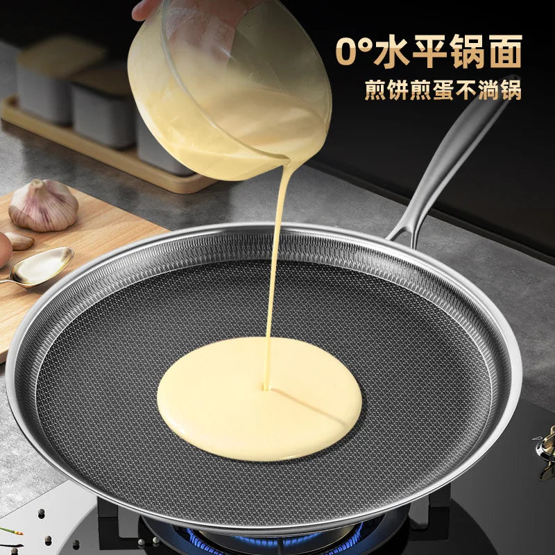 316 Pizza Plate Puff Pastry Dedicated Pot Flat Non-Stick Pan Household Pancake Palte Steak Frying Pan Cake Crust Pancake Maker