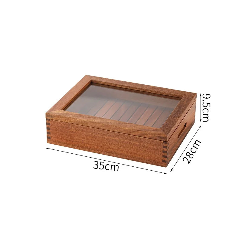 Japanese cuisine wooden sashimi Sushi box with lid fish salmon boxs wooden boxs beef plate box restaurant tableware food storage
