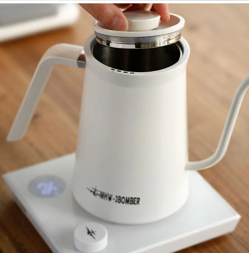 MHW-3BOMBER Smart Electric Coffee Kettle Precise Temperature Control Gooseneck Kettles Pour Over Coffee Home Barista Accessories
