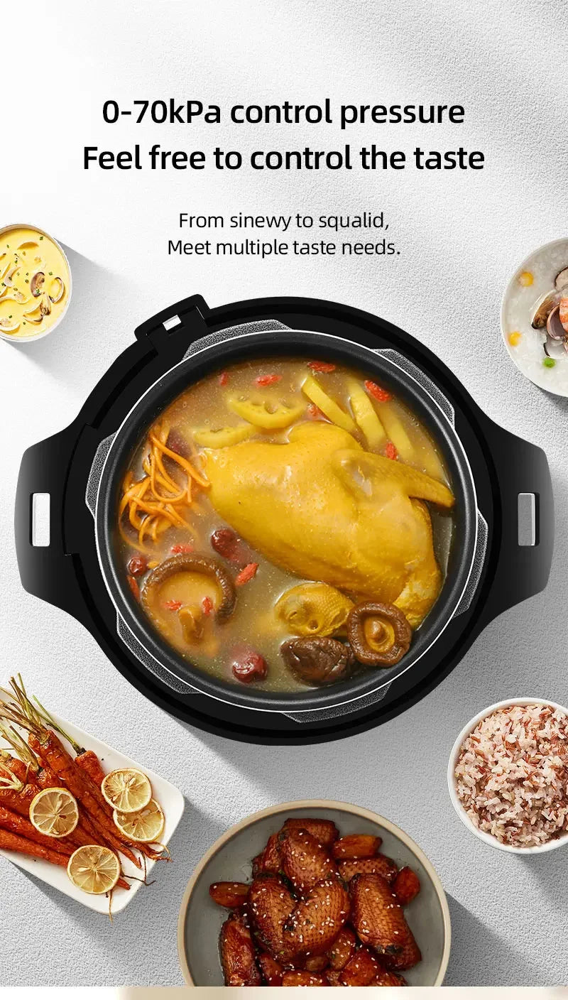 YYHC- 6L electric pressure cooker multifunctional cookware with non-stick coating inside the cooker Hotel pressure cooker