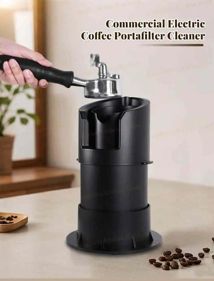 Commercial Auto Coffee Portafilter Cleaner 58mm Electric Coffee Filter Cleaner Coffee Machine Cleaner Cafe Equipment
