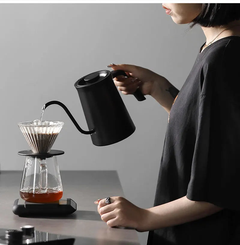 MHW-3BOMBER Smart Electric Coffee Kettle Precise Temperature Control Gooseneck Kettles Pour Over Coffee Home Barista Accessories