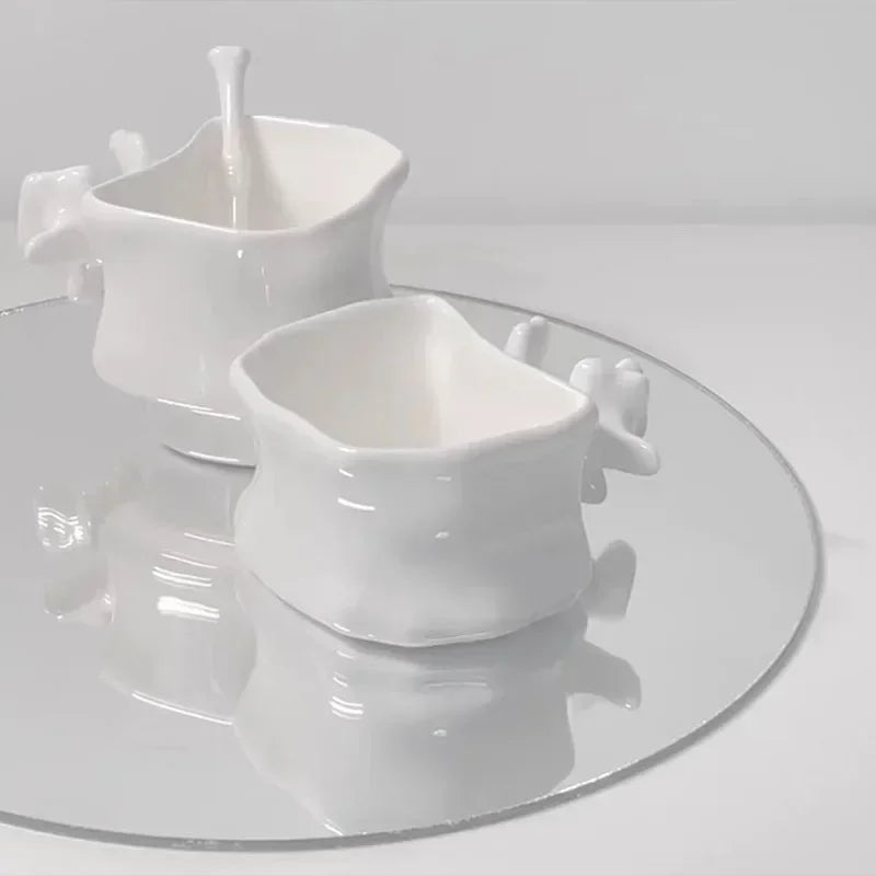 TingKe-Nordic Ins Style Creative Spine Shape Combination Ceramic Coffee Cup, Water Cup, Funny Orthopedic Doctor Gift, Bone Mug