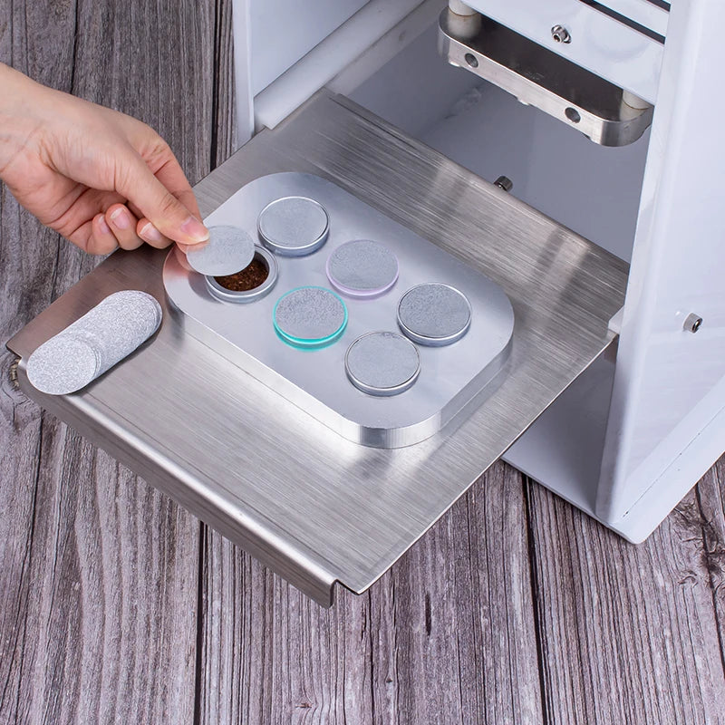 1000PCS Refillable Disposable Pods Nespresso Coffee Capsule Filter Cups with Non-sticker Aluminum Lids for Espresso Machine 37mm