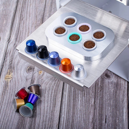1000PCS Refillable Disposable Pods Nespresso Coffee Capsule Filter Cups with Non-sticker Aluminum Lids for Espresso Machine 37mm