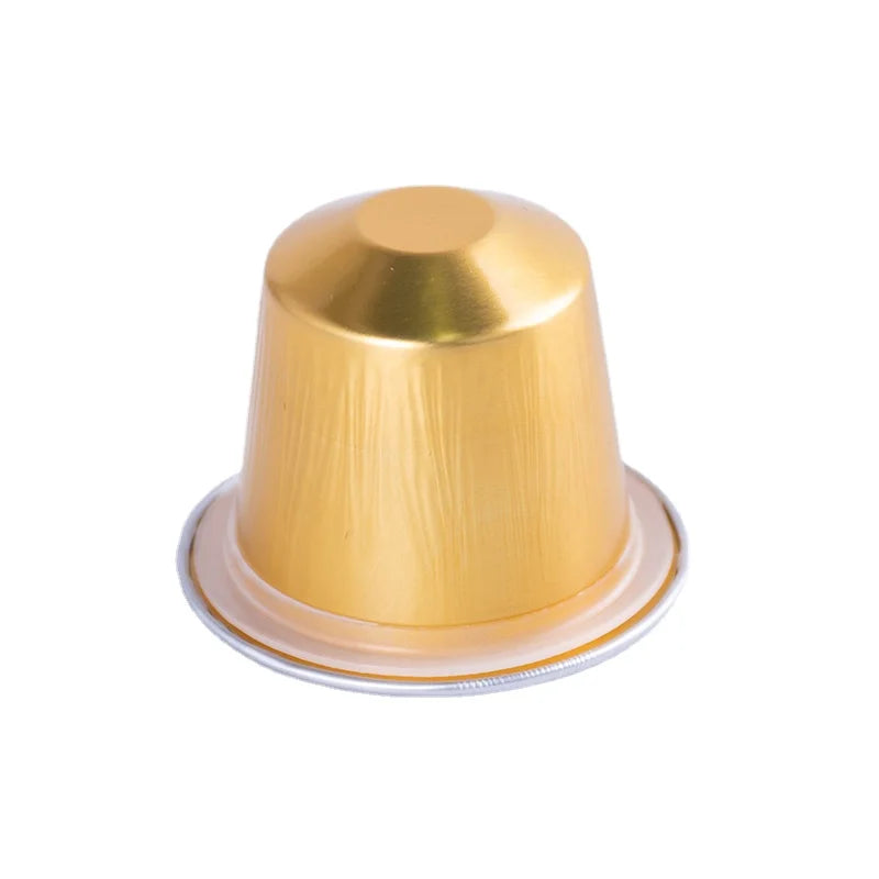 1000PCS Refillable Disposable Pods Nespresso Coffee Capsule Filter Cups with Non-sticker Aluminum Lids for Espresso Machine 37mm
